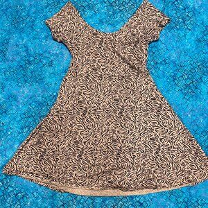 Pact Black and Cream Mini Dress